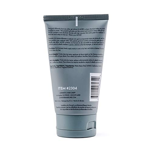 JOHNNY B. Mode Professional Hair Styling Gel, 3.3 Oz
