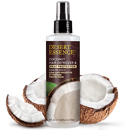Desert Essence Coconut Hair Defrizzer & Heat Protector, 8 fl oz