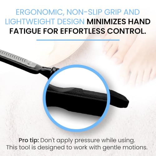Colossal Foot rasp Foot File and Callus Remover. Best Foot Care Pedicure Metal Surface Tool to Remove Hard Skin. Can be Used on Both Wet and Dry feet, High Grade Stainless Steel File