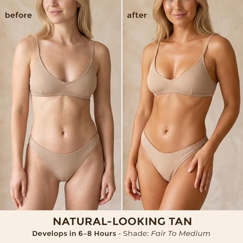 Self Tanner Mousse - USA Made with Natural & Organic Ingredients, Non-Toxic