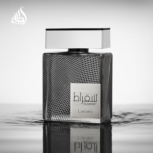 Lattafa Perfumes Suqraat for Men Eau de Parfum Spray, 3.4 Ounce