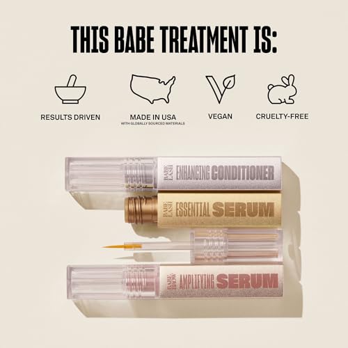 Babe Original Triple Threat Mini Set, Lash & Brow Serums, 3-Pack