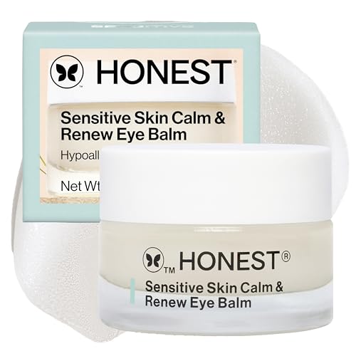 Honest Beauty Sensitive Skin Calm Renew Eye Balm, Vegan, Unscented, 0.5 oz