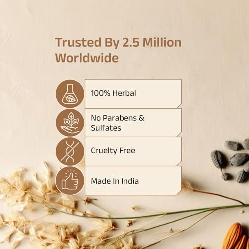 Vedix Keshamrut Herbs Infused Ayurvedic Hair Oil With Bhringraj, Amla & Rosemary I Control Hair Fall & Boost Hair Growth I 16+ Whole Herbs, Leaves & Flowers I No Mineral Oils & Chemicals (200ml)