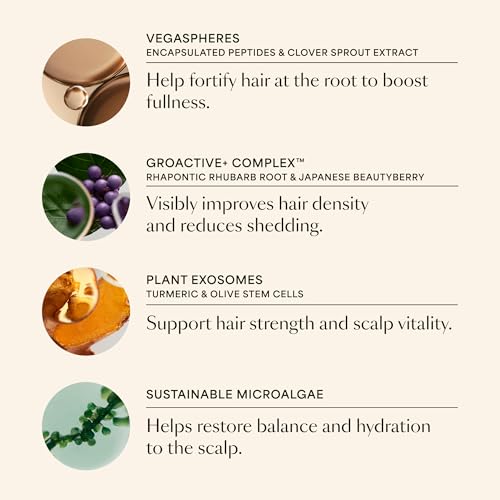 VEGAMOUR GRO+ Advanced Gel-Serum Pen, MD-Formulated - Cooling Massage Applicator, Drip-Free, Reduces Shedding & Breakage, Targeted Areas, Vegan & Cruelty-Free