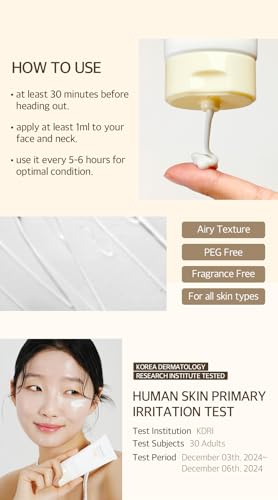 mixsoon Bean Sunscreen-Lightweight Airy Texture SPF 50 No Pilling Korean Sunscreen for Face, No White Cast, Non-Sticky Stocking Stuffers 50ml / 1.69 fl.oz. Korean Glass Skin Care (Bean, 1.69)