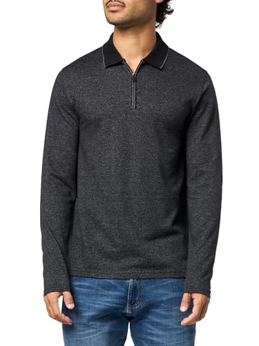 KARL LAGERFELD Paris Men's Sportswear Shirt, Blk/Grey, X-Large
