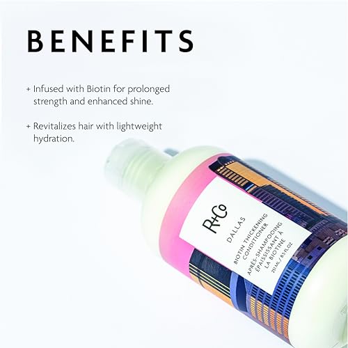 R+Co Dallas Biotin Thickening Conditioner, Weightless Hydration, 8.5 Oz