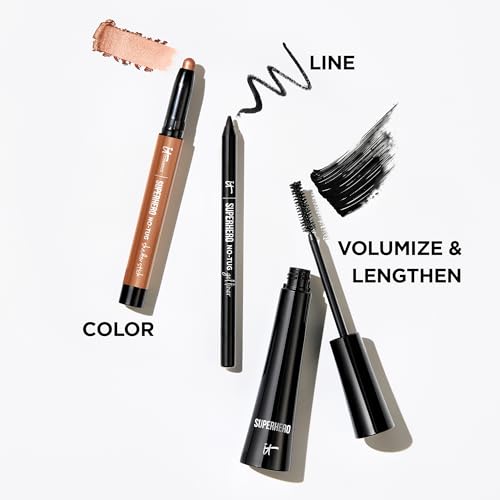 IT Cosmetics Superhero Volumizing Mascara - Black (Full Size, 0.3 fl oz)