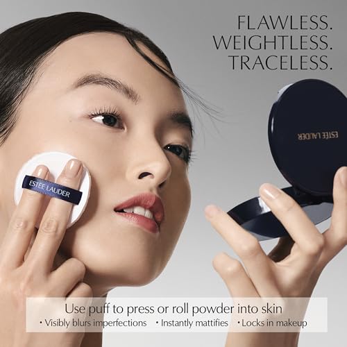 Estée Lauder Double Wear Stay-in-Place Matte Setting Powder Veil | Pressed Setting Face Powder Compact with Puff | Oil-Control with Sheer Coverage, Translucent Light Medium