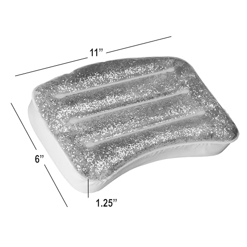 Glitter Gel Cooling Spa Pillow -Bathtub & Hot Tub Relaxation Cushion