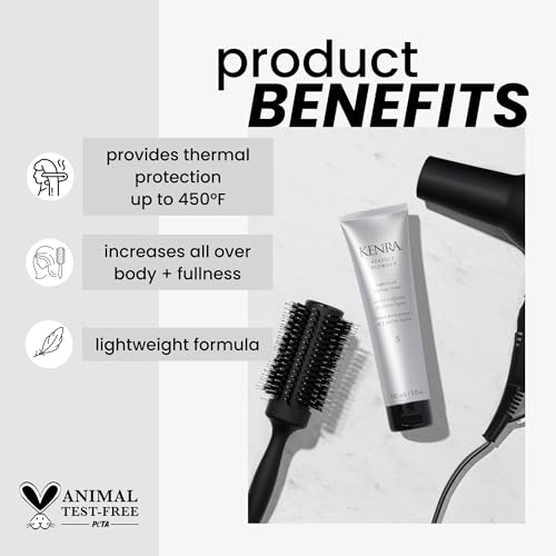 Kenra Professional Perfect Blowout 5 | Light Hold Styling Crème | Provides Thermal Protection | Increases All Over Body & Fullness | Lightweight Formula | All Hair Types | 5 fl. Oz