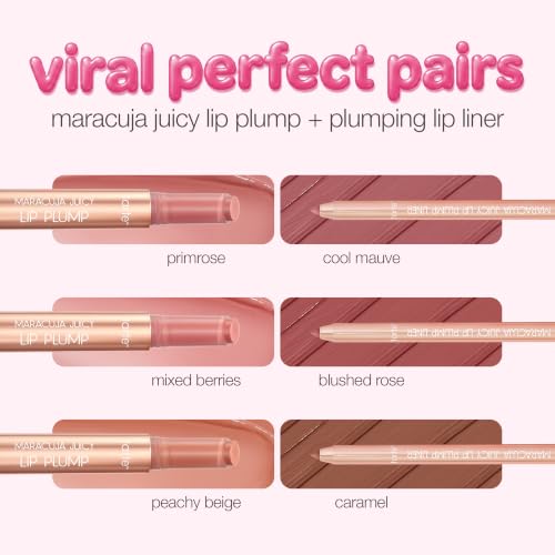tarte maracuja juicy lip plump – Hydrating & Volumizing Lip Plumper Gloss Balm with Nourishing Hyaluronic Acid, Plumps & Moisturizes, Vegan & Cruelty-Free, full size, mixed berries
