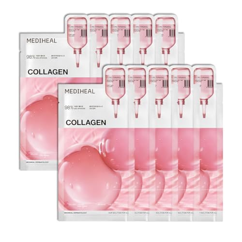 MEDIHEAL Collagen Essential Face Sheet Mask, Skin Firming (10ea)