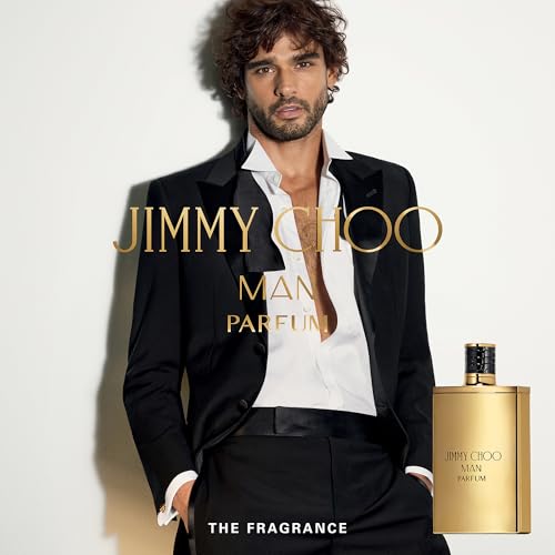 JIMMY CHOO - Man Parfum - Men's Fragrance - Fougere Ambery - With notes of Bergamot, Lavender & Ambery Wood - 3.3 fl. oz.