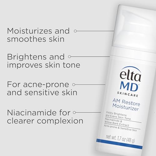 EltaMD AM Restore Daily Facial Moisturizer, Lightweight, 1.7 oz