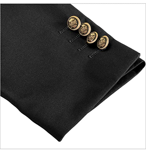 Mens Fashion Suit Jacket Slim Fit Blazers Stage Dress Jackets Black