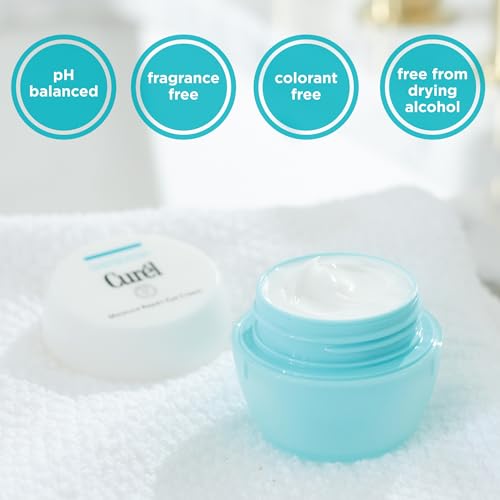 Curel Japanese Skin Care Moisture Repair Eye Cream, with Ceramides, 0.8 Oz