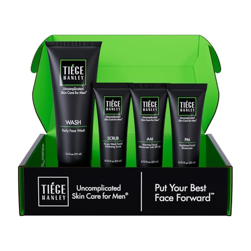 Tiege Hanley Essential Men's Skin Care Set, 30-Day, 4 Piece Kit