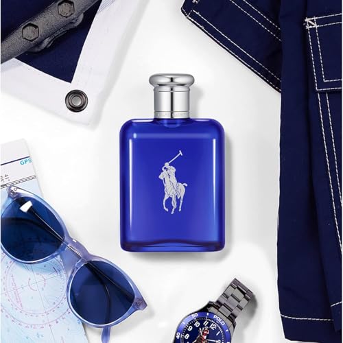 Ralph Lauren Polo Blue Eau de Toilette Fresh Citrusy Cologne - 4.2 Fl Oz
