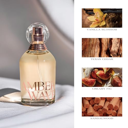 Tru Western Amber Waves Eau de Parfum 2.7 fl oz, Fragrance for Women, Full-Sized Perfume, Bold & Earthy Scent, Creamy Fig, Vanilla Blossom, Sandalwood, and Texas Cedar Notes, Long-Lasting