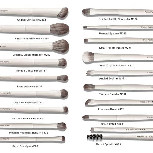 Vynestra 30 Pcs Pro Grade Makeup Brushes Set with Dense Ultra Soft Bristle