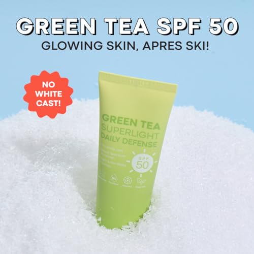 TONYMOLY Green Tea Face Sunscreen SPF 50+ PA++++, No White Cast, 1.69 fl oz