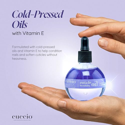 Cuccio Naturale Lavender & Chamomile Revitalizing Cuticle Oil, Lightweight Fast-Absorbing Hydrating Nail & Cuticle Conditioner, Cold-Pressed Oils + Vitamin E, 2.30 Fl Oz