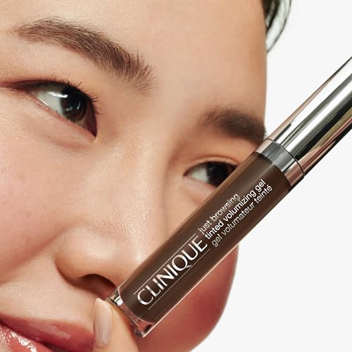 Clinique Just Browsing Tinted Volumizing Gel | Waterproof + Smudgeproof | Non-clumping, Non-flaking, Soft Brown, 0.17 Fl Oz