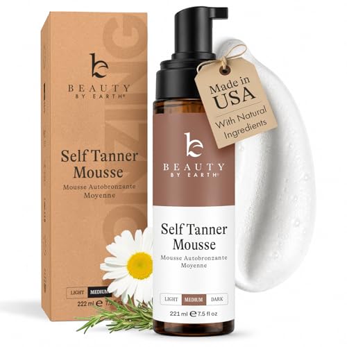 Self Tanner Mousse - USA Made with Natural & Organic Ingredients, Non-Toxic