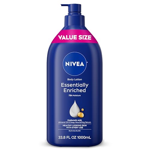 NIVEA Essentially Enriched Body Lotion Very Dry Skin, 33.8 Fl Oz Value Size