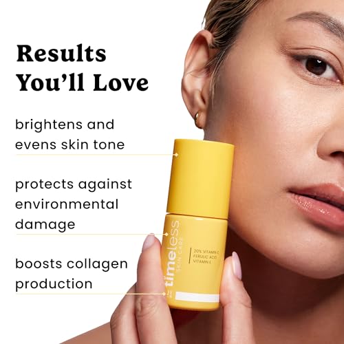 Timeless 20% Vitamin C + E Ferulic Acid Serum, Antioxidant, 1.7 fl oz