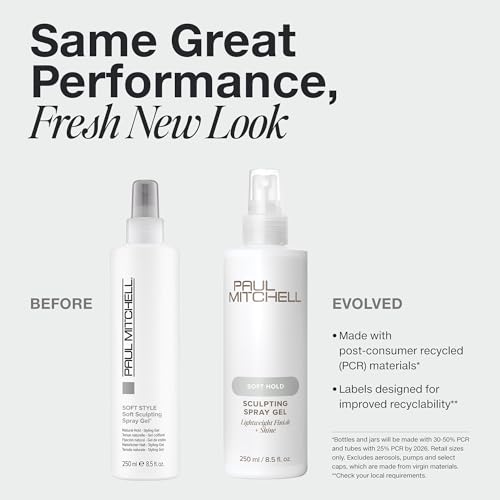 Paul Mitchell Soft Sculpting Spray Gel, Natural Hold, Soft Finish, For All Hair Types, 8.5 fl. oz.
