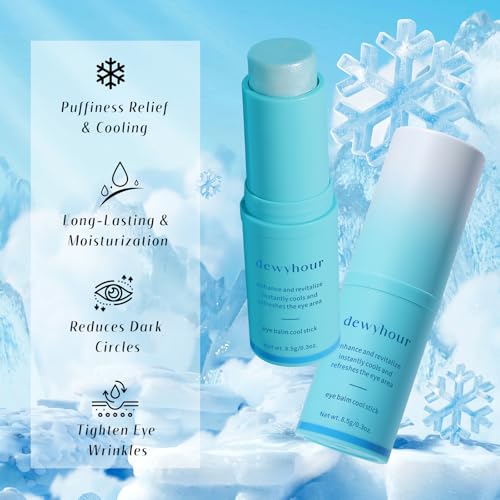dewyhour Cooling Under Eye Balm Stick for Dark Circles and Puffiness