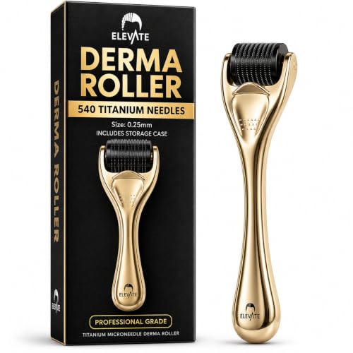 Elevate Derma Roller 0.25mm with 540 Titanium Microneedle Roller
