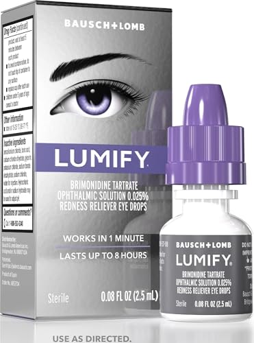 Lumify Redness Relief Eye Drops, Whiter & Brighter Looking Eyes, 0.08 oz