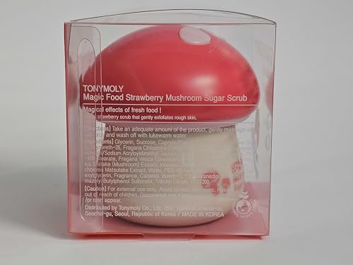 TONYMOLY Strawberry Mushroom Sugar Scrub - Vitamin C, Antioxidant