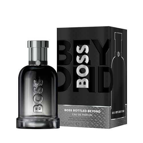 Hugo Boss Bottled Beyond Eau de Parfum – Woody Cologne for Men – With Notes of Ginger & Leather – Long-Lasting Fragrance – 3.3oz