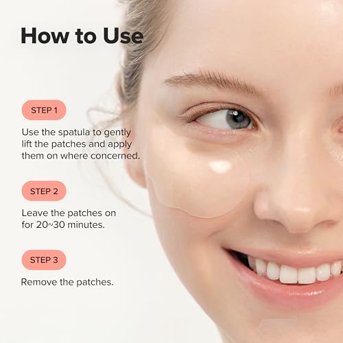 Beauty of Joseon Revive Under Eye Patch with Retinal and Ginseng, for Puffy Eyes, Fine Lines and Wrinkles, Collagen, Peptide, Adenosine and Bakuchiol, for All Skin Types, 60 Sheets, 30 Pairs