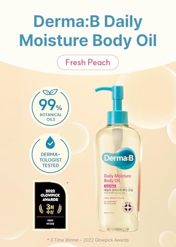 Derma B Daily Moisture Body Oil, 6.8 fl oz (200ml)