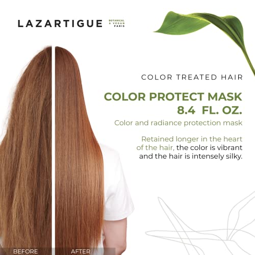 Lazartigue Color Protect Radiance Mask for Color-Treated Hair, 8.4 Fl Oz