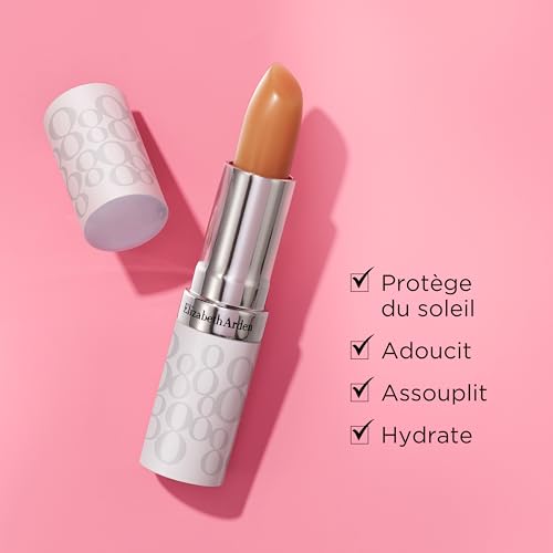Elizabeth Arden Eight Hour Cream Lip Protectant Stick, Moisturizing Lip Balm, Sheer with Sunscreen, SPF 15, Repairs Cracked Lips, 0.13 oz