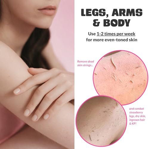 GET EVEN LEG SCRUB: Exfoliating Stone for Body & Leg Exfoliator for Strawberry Legs, Ingrown Hair, KP Bump - Stone Body Scrubber for Dry Skin & Feet, Dead Skin Remover for Body