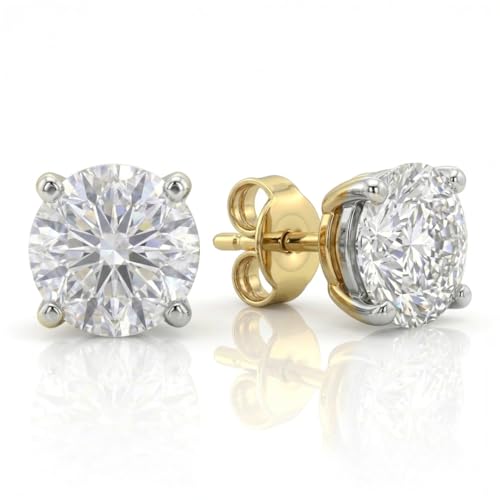 Diamond Earrings for Women | 1/6 CTTW Lab Created Small Diamond Studs