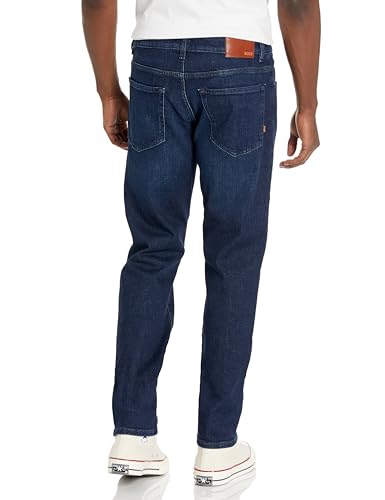 BOSS Maine Regular Fit Stretch Denim Jeans Indigo Blue