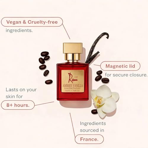 Roiii Ambery Vanilla 1.7Oz (50ml) - Eau de Parfum - Inspired by B.lack O.pium - Long-lasting Fragrance - Feminine