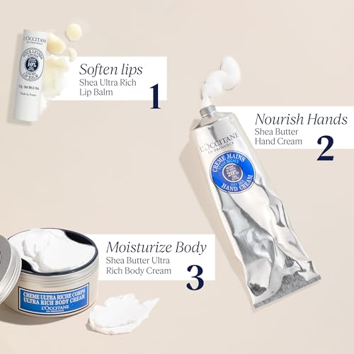 L'OCCITANE Ultra-Rich 10% Shea Butter Nourishing Lip Balm Stick: Moisturize Dry Lips, Twist Up, Softening, With Beeswax and Castor Oil, Silicone-Free