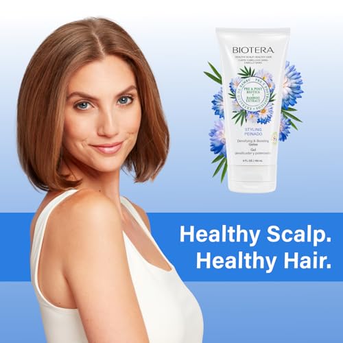 Biotera Densifying & Boosting Styling Gelee for Fine, Thin Hair - Boosts Volume for Fuller, Thicker Hair, Lightweight Hold, Adds Body & Shine, Color-Safe, Vegan, 5.1 Fl Oz