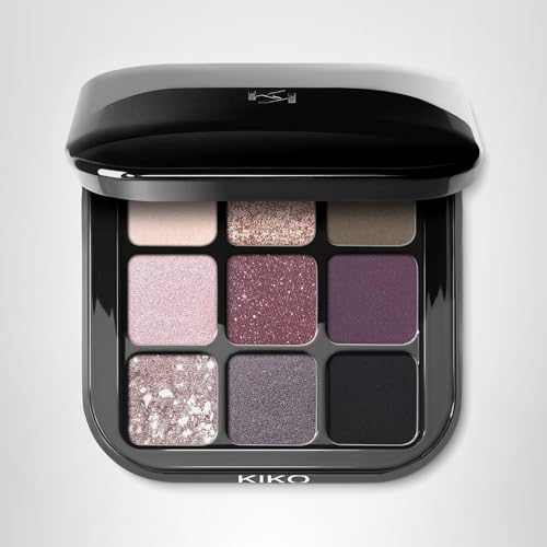 Kiko Milano Glamour Multi Finish Eyeshadow Palette 04 | Palette With 9 Eyeshadows In Different Finishes