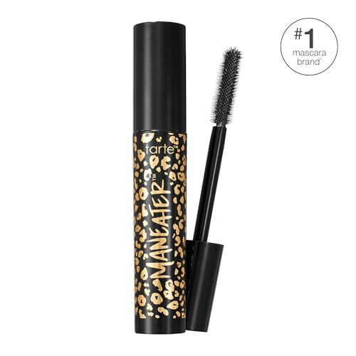 tarte maneater mascara – Extreme Curl, Instant Volume & Length, 16HR Ultra-Creamy Longwear Eye Makeup, Cruelty-Free, full size, black